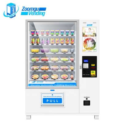 ZG Vegetable Salad Fruit Automatic Outdoor And Vegetables Cell Cabinet Healthy Vending Machine Dispense Dried Fruits